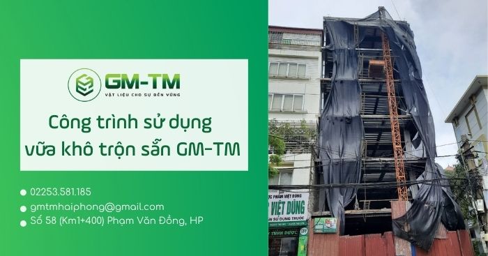 công trình vữa khô trộn sẵn